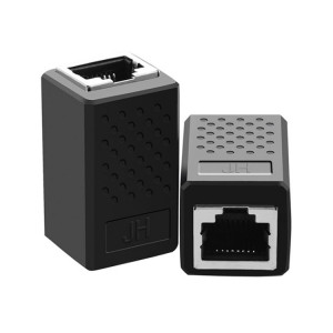 JINGHUA S61 2 pièces/paquet extension de connecteur bout à bout de câble réseau à double passage (noir) SJ001B734-20