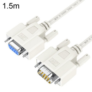 JINGHUA B110 câble DB mâle à femelle RS232 série COM cordon ligne de connexion de périphérique d'imprimante, taille: 1,5 m (beige) SJ301A637-20