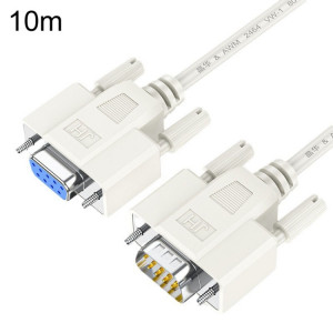 JINGHUA B110 câble DB mâle à femelle RS232 série COM cordon ligne de connexion de périphérique d'imprimante, taille: 10 m (beige) SJ304A1050-20