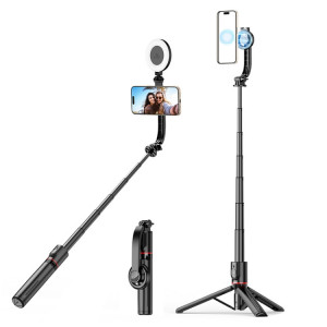 Trépied de bureau magnétique de support de téléphone de bâton de Selfie de Bluetooth de L20 avec la lumière de remplissage de D07 SH0702982-20