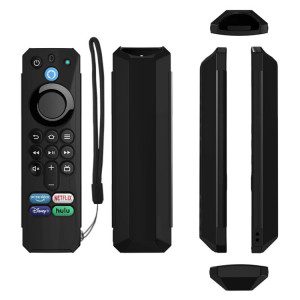 Pour Amazon Alexa Voice Remote 3ème génération Anti-chute et housse de protection pour télécommande TV (noir) SH901C1585-20