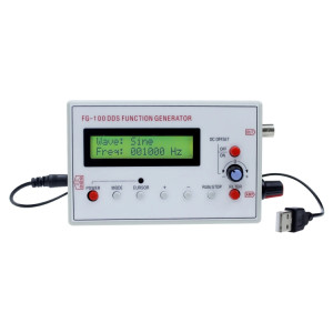 Compteur de fréquence de générateur de Signal de fonction DDS FG-100 1Hz-500kHz (blanc) SH101A1833-20