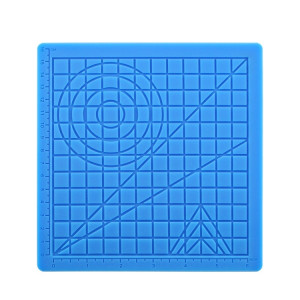 Tapis de modèle de peinture de bricolage de silicone de copie de stylo d'impression 3D, spécification: bleu SH44011140-20
