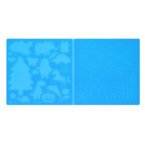Tapis de modèle de peinture de bricolage de silicone de copie de stylo d'impression 3D, spécification: bleu grand SH44041564-20