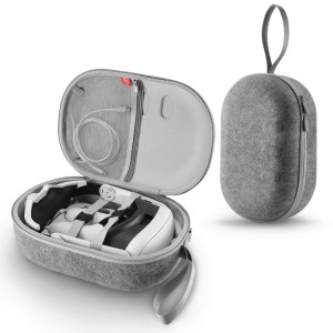 JYS-MQ018 pour Meta Quest 3 VR sac de rangement pour lunettes sac Portable Anti-chute et Anti-rayure (gris) SJ001B1829-20