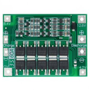 Carte de protection de chargeur de batterie Li-Ion 3S 11.1V 12.6V 60A 18650 (améliorée) SH501B1819-20