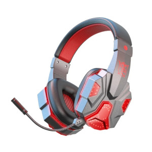 SOYTO SY-T830 casque de jeu d'ordinateur sans fil universel Bluetooth e-sports blé casque de téléphone portable (noir rouge) SS701B497-20