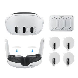 Ensemble de films de protection d'objectif de caméra en verre trempé pour Meta Quest 3, accessoires VR SH45221804-20