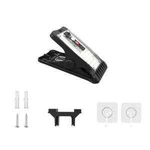 Lampe solaire extérieure à pince LED lampe de jardin de cour applique murale à induction humaine lumière de secours, style: modèle standard SH54011345-20