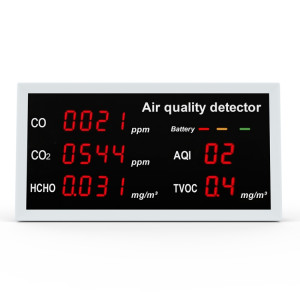 Moniteur d'air portable d'intérieur 5 en 1, détecteur de formaldéhyde TVOC (W17 blanc) SH301A1339-20