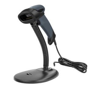 Machine de balayage mobile portable à lumière rouge, balayeuse de code unidimensionnelle à détection automatique NETUM, modèle: filaire avec support SN35031938-20