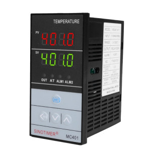 SINOTIMER MC401 Entrée universelle Boîtier court PID Contrôleur de température intelligent Compteur Chauffage Relais de refroidissement Sortie à semi-conducteurs SSR SS60241864-20