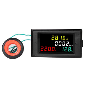 SINOTIMER SPM002 Moniteur de tension et de courant numérique AC à cristaux liquides, spécification: AC80-300V 100A SS03011507-20