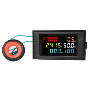 SINOTIMER SPM003 AC LED Voltmètre numérique Facteurs de fréquence Compteur Moniteur de puissance, Spécifications: AC200-450V 100A SS0702302-20
