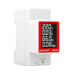 SINOTIMER SDM008 Type de Rail AC moniteur numérique multifonctionnel de tension et de courant SS6112239-20