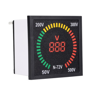 SINOTIMER N-72V indicateur de Signal de tension ca, plateau tournant carré, voltmètre à affichage numérique LED SS61191079-20