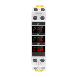 SINOTIMER SDM010 Type de Rail modulaire AC triphasé voltmètre numérique instrumentation électronique SS61631173-20