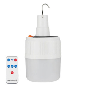 Ampoule solaire LED rechargeable, lampe à économie d'énergie étanche pour étal de marché nocturne, modèle: télécommande 42LED SH7404545-20
