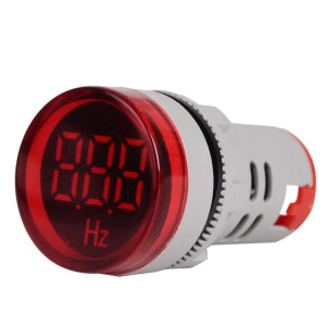 SINOTIMER ST16HZ 20-75 Hz Fréquence AC 22 mm Ouverture ronde LED Indicateur de signal numérique (01 rouge) SS401A637-20
