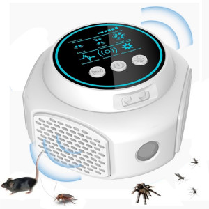 219 Répulsif de souris d'intérieur à ultrasons intelligent à conversion de fréquence multidimensionnelle (blanc) SH101A1441-20
