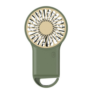 Mini ventilateur portatif de bureau pliable, Rechargeable par USB, crochet d'alpinisme, silencieux (vert Olive) SH601C969-20