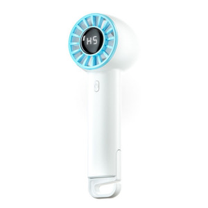 Ventilateur Turbo portatif à affichage numérique, chargement USB, petit ventilateur à boucle pliable (blanc) SH701A379-20