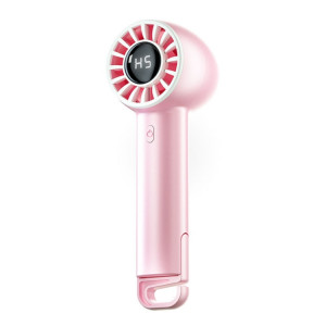 Ventilateur Turbo portatif à affichage numérique, chargement USB, petit ventilateur à boucle pliable (rose) SH701B1140-20