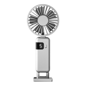 Affichage numérique Portable suspendu au cou, petit ventilateur silencieux, chargeur USB, ventilateur pliable portatif (blanc) SH901A1752-20