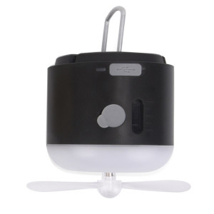 Tente de Camping en plein air suspendue, lumière ambiante, ventilateur d'humidification par pulvérisation magnétique (noir) SH901C1420-20