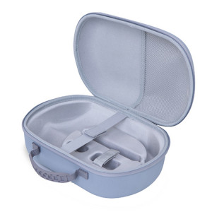 Pour Apple Vision Pro VR Sac de rangement à coque rigide EVA anti-chute et absorbant les chocs (violet) SH201A105-20