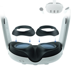 Cadre de protection d'objectif pour lunettes Meta Quest 3 VR, pour empêcher vos lunettes de rayer les lentilles VR SH75531348-20