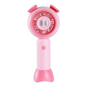 Mini ventilateur portatif USB de dessin animé mignon de bureau (cochon rose) SH701C858-20