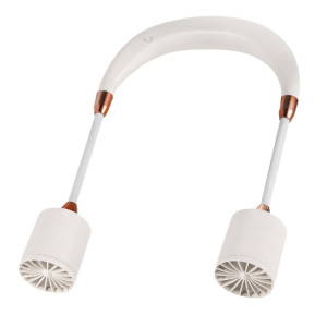 Ventilateur de cou suspendu Portable, chargement USB, petit ventilateur d'extérieur longue durée (blanc) SH101A1884-20