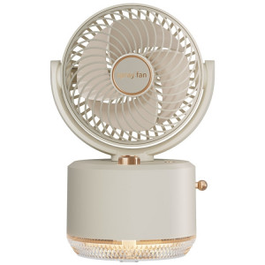 Refroidisseur de charge USB, ventilateur de climatisation, ventilateur de refroidissement de bureau, humidificateur pivotant (Beige) SH701A147-20