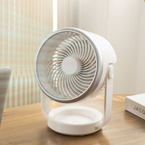 Ventilateur de circulation d'air, chargement USB, ventilateur silencieux de bureau (blanc) SH101A1866-20