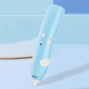 Ensemble de stylos d'impression Graffiti sans fil à basse température, chargement USB, stylo de peinture 3D pour enfants, bricolage (bleu clair) SH901C424-20