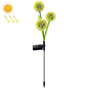 Pissenlit pelouse prise de terre décoration lumineuse lampes de jardin solaires extérieures à LED, modèle: 3 têtes SH13011414-20