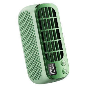 Mini ventilateur portatif sans lame, affichage numérique, chargement USB, veilleuse d'extérieur (vert) SH701A479-20