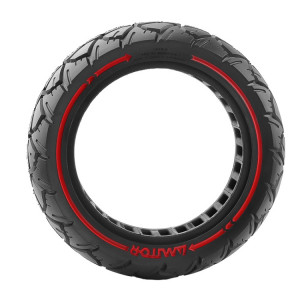 Pneu tout-terrain universel pour scooter électrique AIMITE 10 x 3 53,5 Card 255 x 80 et 80/65-6,5 (rouge) SA301A714-20