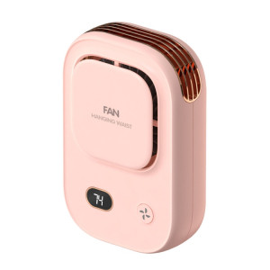 HX-150A affichage numérique extérieur silencieux USB charge sans lame taille ventilateur de cou suspendu (rose) SH401B1853-20
