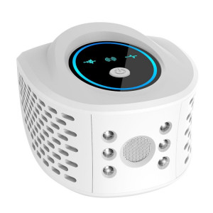 QSQ218 multifonctionnel LED ménage intérieur haute puissance répulsif à ultrasons pour souris prise ue (blanc) SH002A1958-20