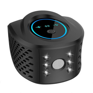 QSQ218 multifonctionnel LED ménage intérieur haute puissance répulsif à ultrasons pour souris prise ue (noir) SH002B492-20