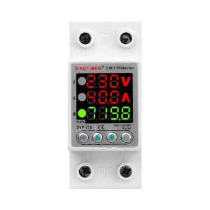 SINOTIMER SVP-719 40A_N protecteur de surtension, moniteur de consommation d'électricité, voltmètre de puissance SS57011252-20