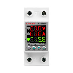 SINOTIMER SVP-719 63A_N Protecteur de surtension et de sous-tension Moniteur de consommation d'électricité Voltmètre de puissance SS57021464-20
