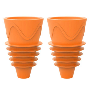 Piège à mouches à fruits, 2 pièces/boîte, piège à insectes, moustiques, outils pour attirer les mouches (Orange) SH001B1896-20
