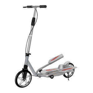 Scooter adulte scooter de mobilité à deux roues vélo à pédale à double aile, modèle: argent pliant SH84041621-20