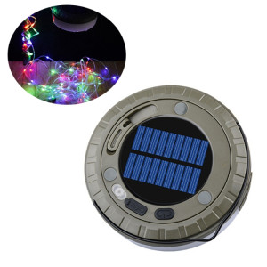Guirlande lumineuse solaire LED colorée pour camping, chargement de type C, couleur : 10 m, lumière chaude SH8001658-20
