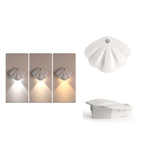 Magnetic Motion Sensor Wall Lamp Rechargeable LED House Number Light SE Version 500mAh(White) SH801A409-20