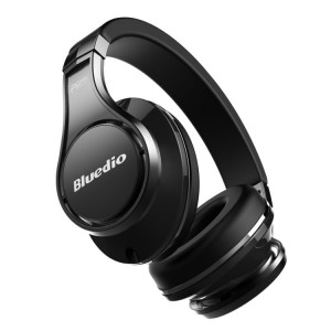 Casque stéréo sans fil Bluedio UFO 8 avec haut-parleur et bandeau pour musique, sans perte, haute résolution (noir) SB101A1872-20