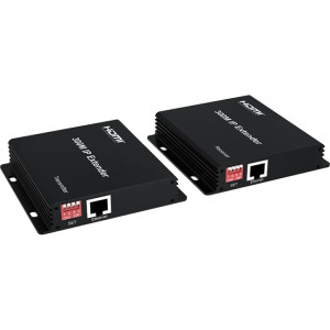 Extendeur HDMI IP 300M Transmission vidéo HD, émetteur + récepteur Prise US (Noir) SH201A1767-20